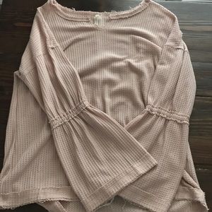Raw hem top
